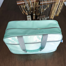 Cargar imagen en el visor de la galería, Maleta Charol Menta Gris