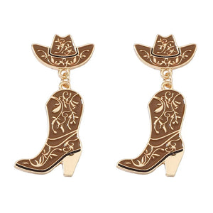 Aretes Bota Sombrero