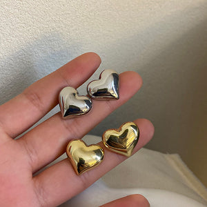 Aretes Corazón Chunky