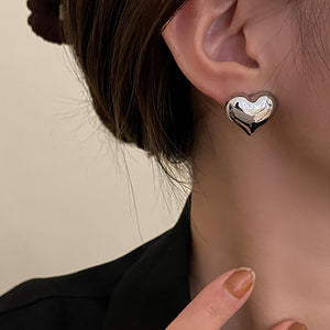 Aretes Corazón Chunky