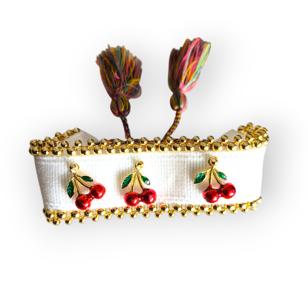 Pulsera Cherry Tejida