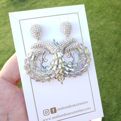 Aretes Cristal Tornasol