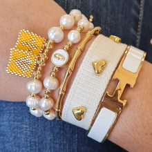 Cargar imagen en el visor de la galería, Brazalete H Blanco