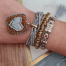 Cargar imagen en el visor de la galería, Pulsera Multicristal Plata Tornasol