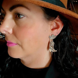 Aretes Bota Sombrero