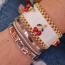 Cargar imagen en el visor de la galería, Pulsera Cherry Tejida
