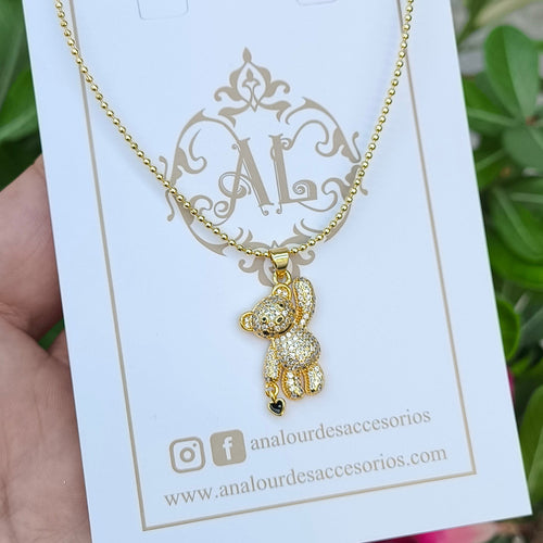 Collar Osito Corazón
