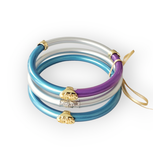 Set Pulsera Tibetana Azul