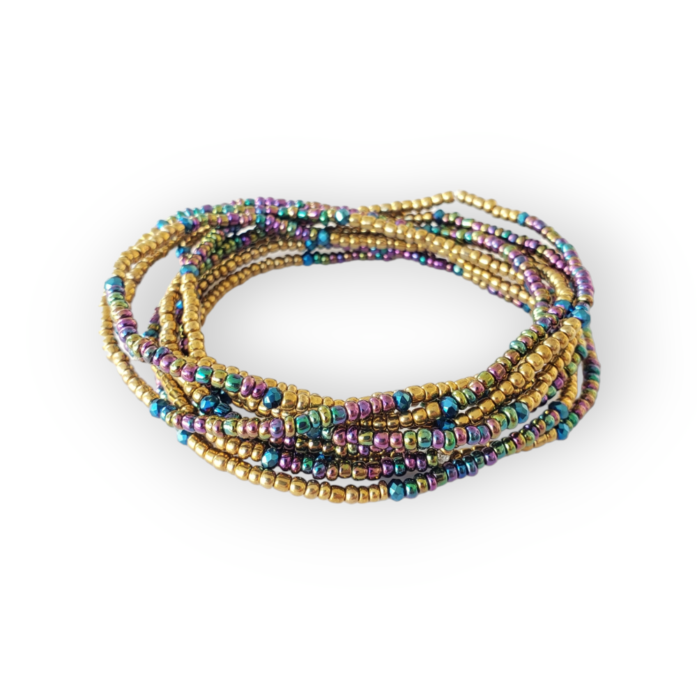 Multi Pulsera Tornasol Dorado