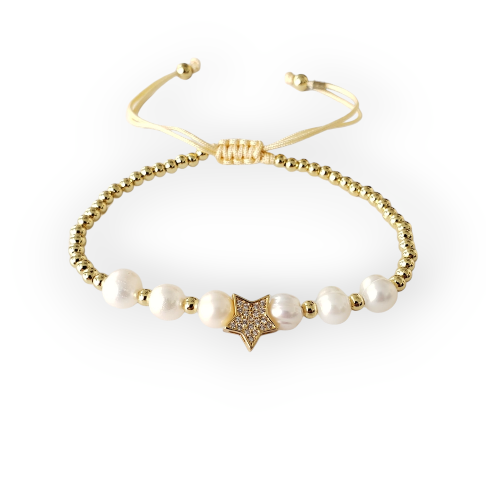 Pulsera Estrella Perlas