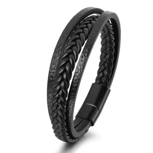 Brazalete Piel Negro