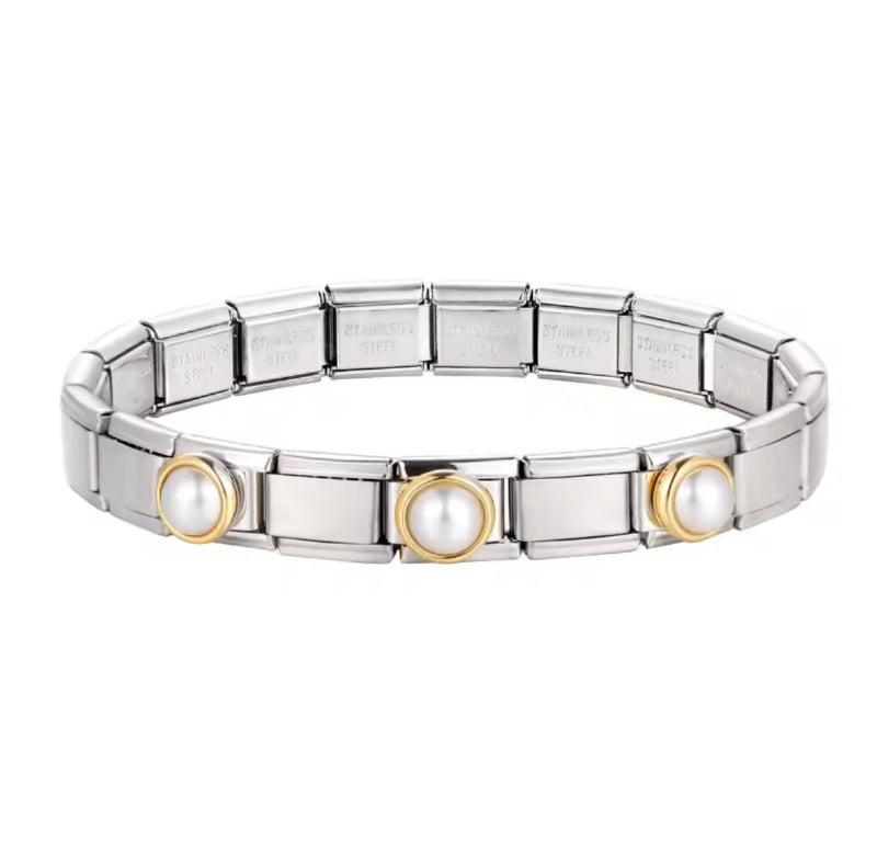 Pulsera Italiana Perlas