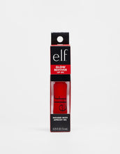 Cargar imagen en el visor de la galería, Empaque frontal de e.l.f. Glow Reviver Lip Oil con ventana y producto rojo visible.