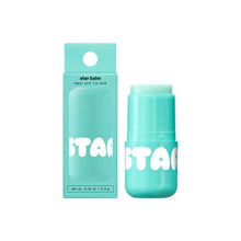 Cargar imagen en el visor de la galería, Empaque y tubo de bálsamo labial Star Balm Magic Mint Starface en tono verde menta.