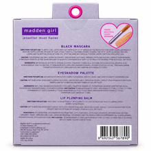 Cargar imagen en el visor de la galería, Reverso del empaque Madden Girl Jetsetter con modo de uso e ingredientes de los cosméticos.
