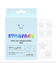 Cargar imagen en el visor de la galería, Empaque azul claro de parches para imperfecciones Hydro-Star Clear de Starface con texto negro.