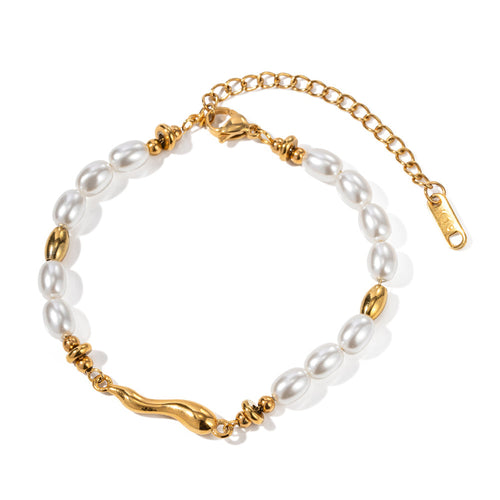 Pulsera perlas Corno