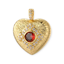 Cargar imagen en el visor de la galería, Collar Corazón Circonia