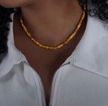 Cargar imagen en el visor de la galería, Collar Agata Amarillo