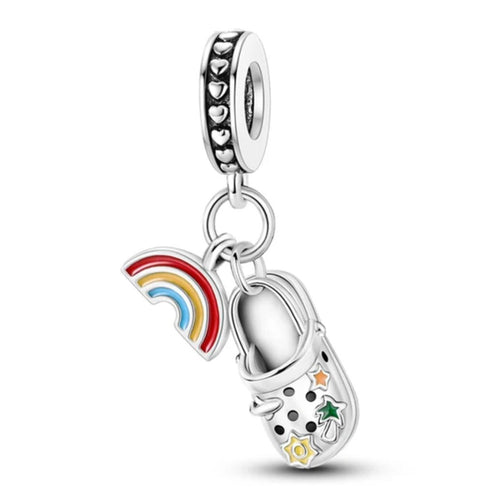 Charm Crocs Arcoíris