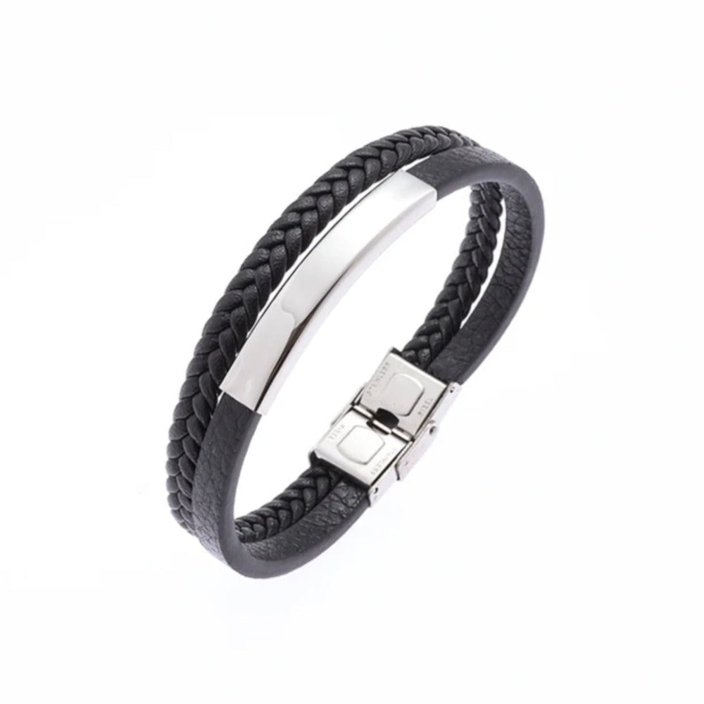 Brazalete Piel Negro