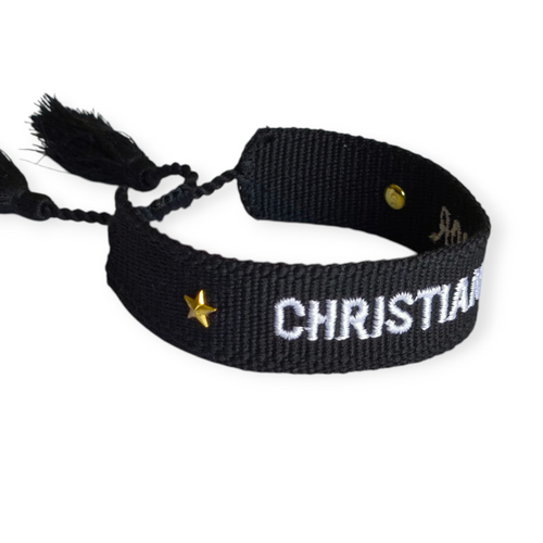 Pulsera Tejida CD Negro