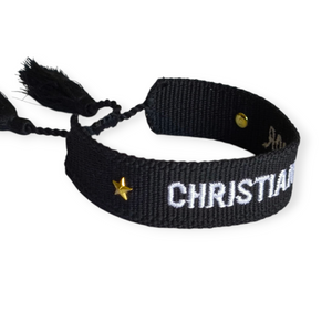Pulsera Tejida CD Negro