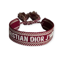 Cargar imagen en el visor de la galería, Pulsera Tejida CD Tinto