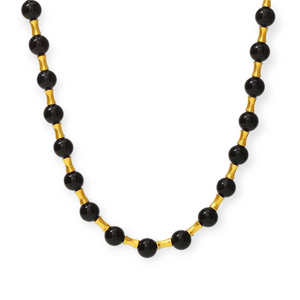 Collar pez Agata Negro
