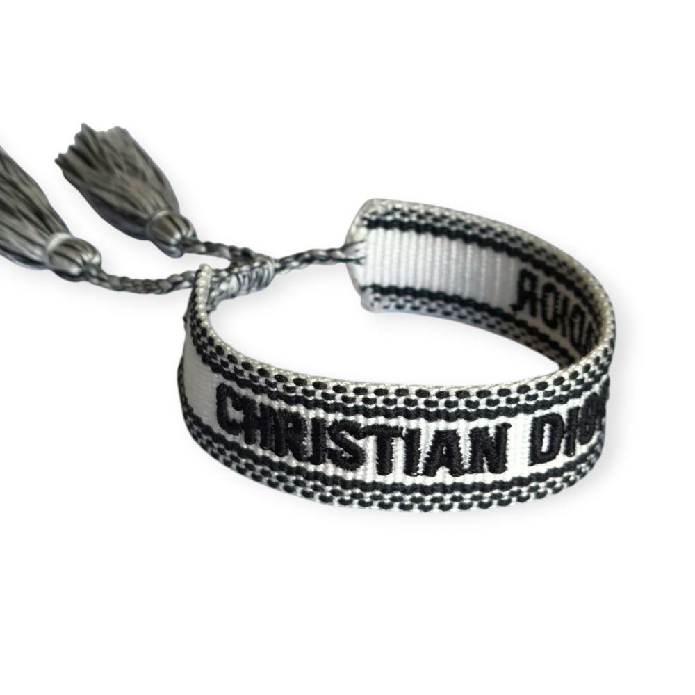 Pulsera Tejida CD Blanco