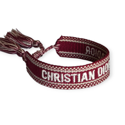 Pulsera Tejida CD Tinto