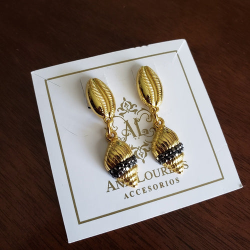 Aretes Conchita Hematita