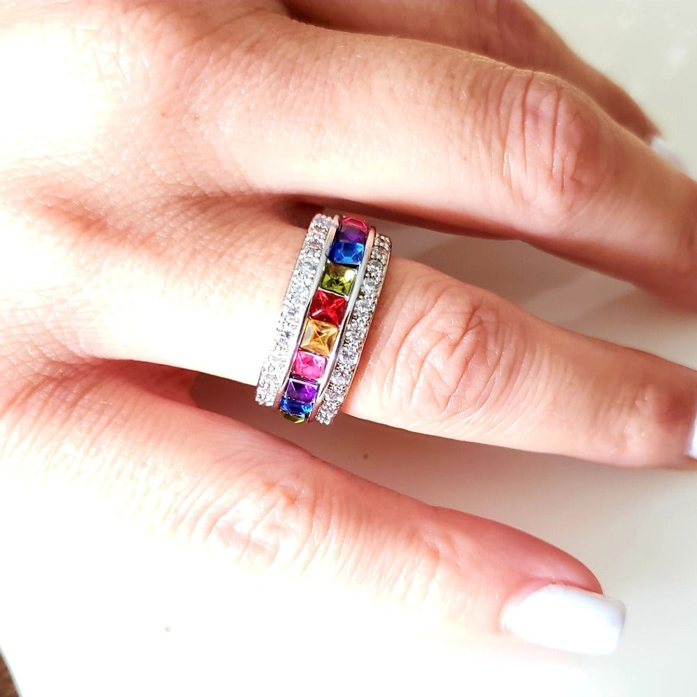 Anillo Circonia Colores