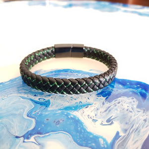 Brazalete Piel Acero