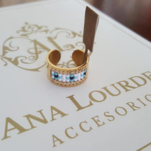 Cargar imagen en el visor de la galería, Anillo Acero Miyuki