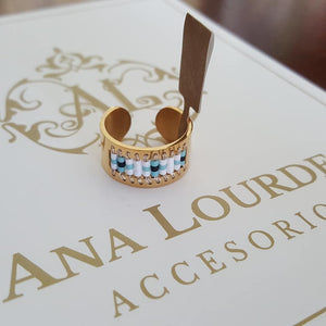 Anillo Acero Miyuki