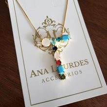 Cargar imagen en el visor de la galería, Collar Inicial Grande Circonia Colores