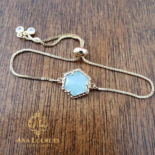 Pulsera Cristal Hexágono