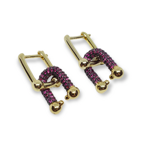 Aretes Herradura Circonia