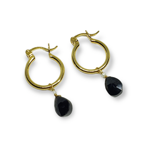 Aretes Cristal Negro