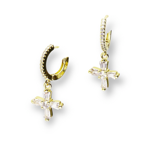 Aretes Cruz Circonia